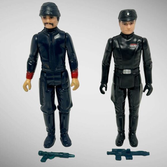 Lot Of 2 Star Wars 1980 Bespin Guard And Imperial Commander With Blasters Kenner - Picture 2 of 16